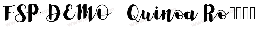 FSP DEMO   Quinoa Ro字体转换